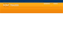 Tablet Screenshot of fonttrader.com